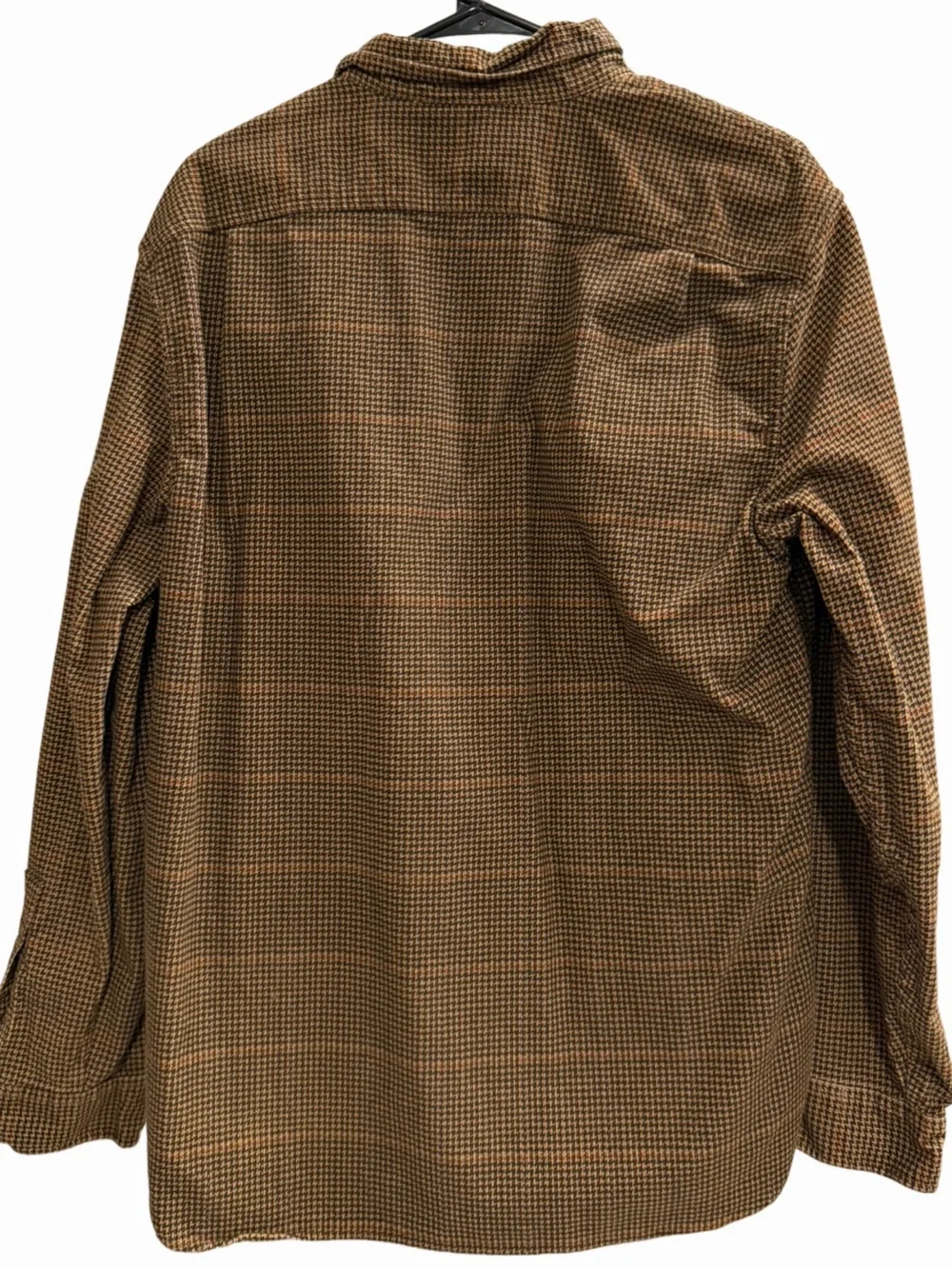 J.Crew Houndstooth Two Pocket Cotton Workshirt Brown Men’s Large